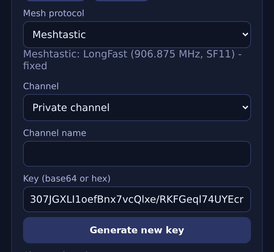MeshWX Pro Firmware protocol and channel configuration for Meshtastic or MeshCore